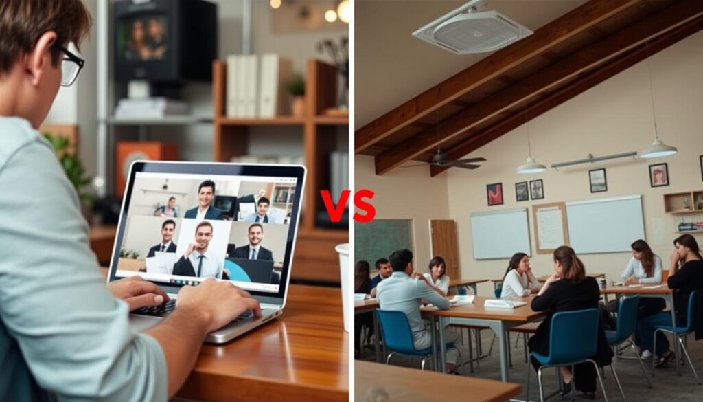 Comparación entre clases de inglés online y presenciales en Lima Comparación entre clases de inglés online y presenciales en Lima