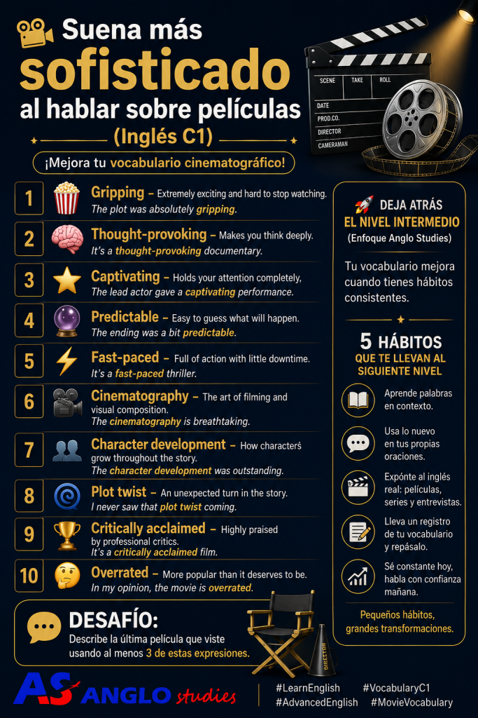 Sound more natural and advanced in English - Movie Talk - Anglo Studies
